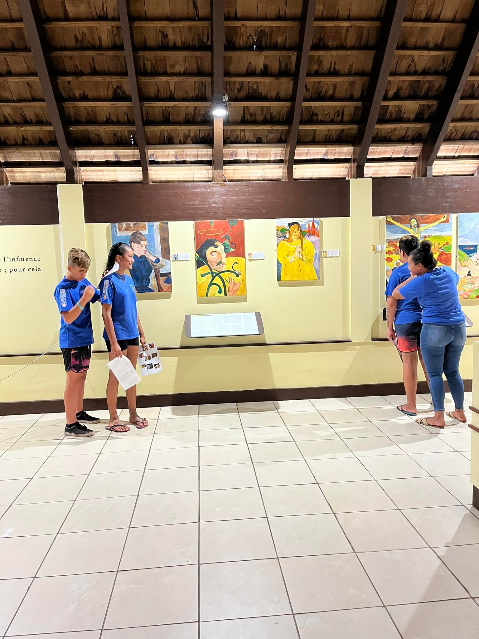 Les élèves de 3ème au Centre Culturel Gauguin