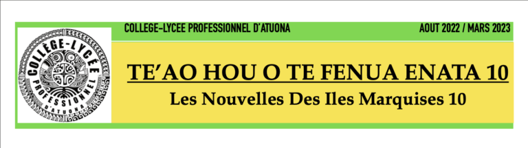 Te’ao hou o te Fenua Enata – 10ème édition